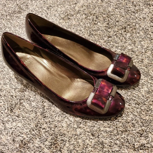 Stuart Weitzman Shoes - Stuart Weitzman Brown Tortoise Bow Heels 9M